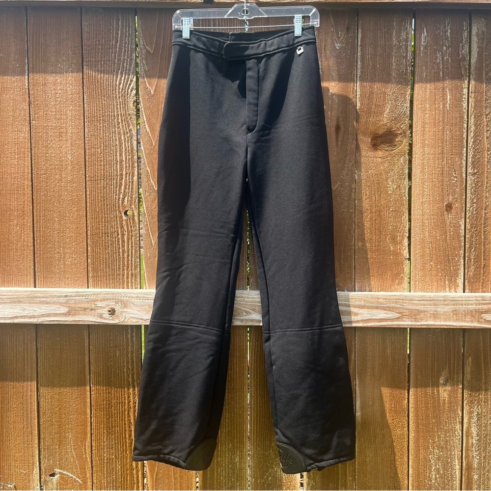 Roffe Black Ski pants Size 10 Long